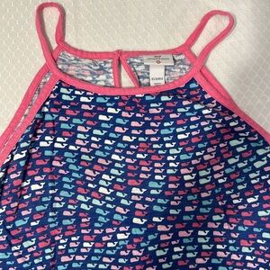 Vineyard Vines XL 14 /16 shorts romper with pockets. CUTE WHALE MATERIAL